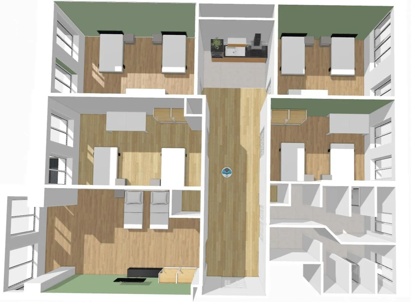 Monteurdreams-De Zentrale, Grosse 5Z Wohnung, 2 Baeder, Kueche Leipzig Deutschland